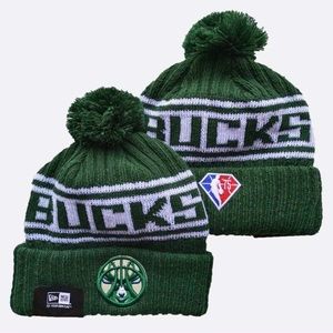 New Era NBA knit Pom beanie Bucks